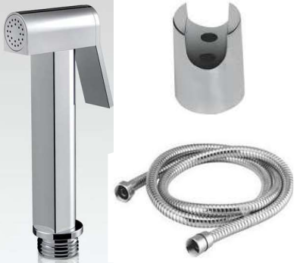 BRASS D-TYPE SLIM HEALTH FAUCETWITH FULL CP SHOWER TUBE