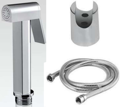 BRASS D-TYPE SLIM HEALTH FAUCETWITH FULL CP SHOWER TUBE