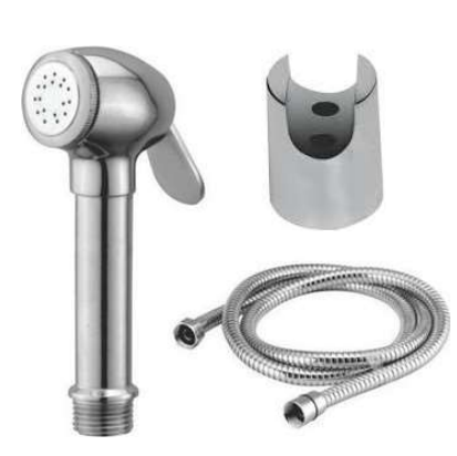 BRASS DOLPHINE HEALTH FAUCET WITH FULL CP SHOWER TUBE